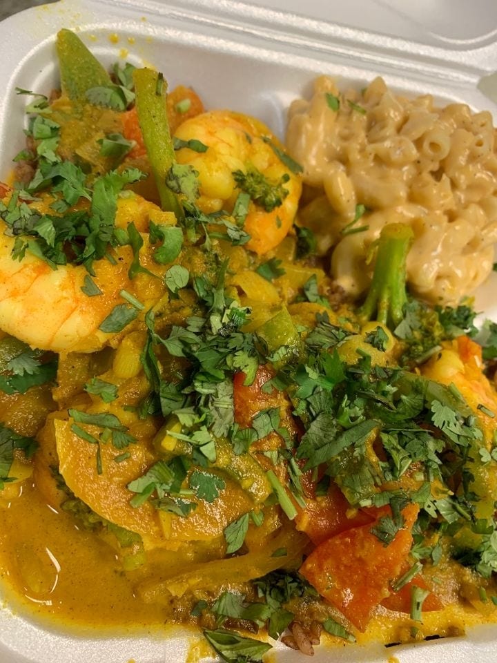 Curry Shrimp.