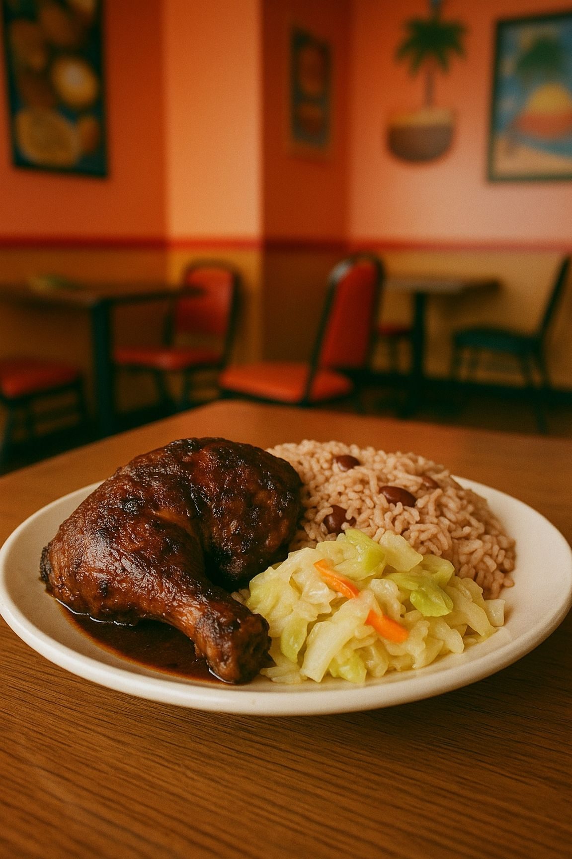 Jerk Chicken Dinner.
